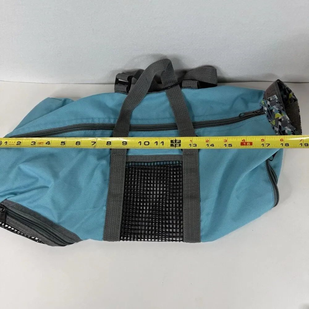 Hello Mow & Wow Pet Grooming Carrier S/M Teal Cat/Dog 1180
